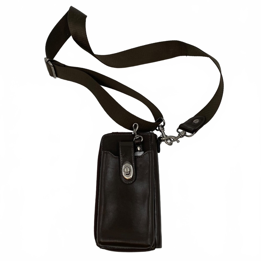 Patricia Nash Amalaia Phone Crossbody | Brown Leather | OS Regular